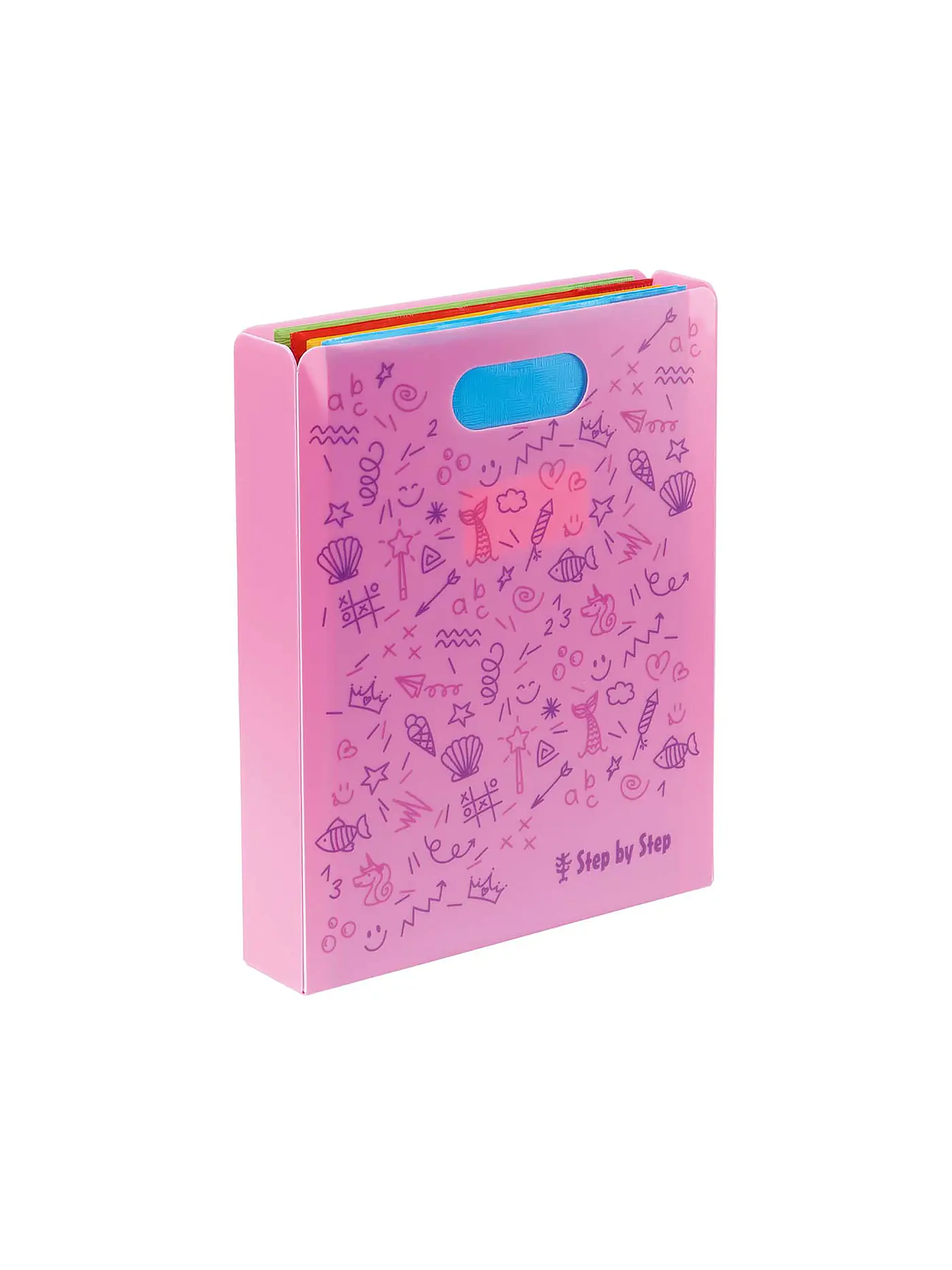 STEP BY STEP | Heftbox mit Tragegriff Pink | 